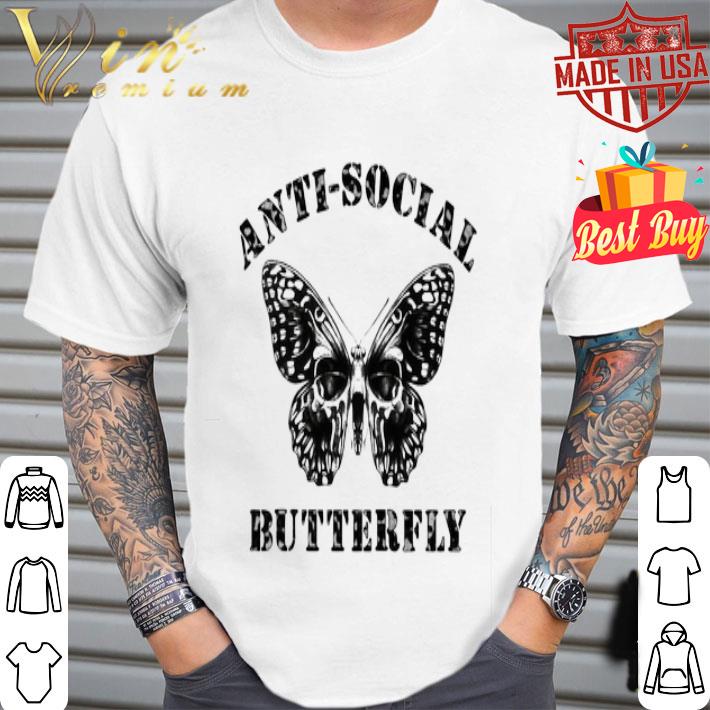 Anti-social Butterfly Skull shirt