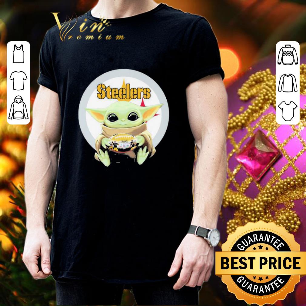 Star Wars Baby Yoda Hug Pittsburgh Steelers Logo shirt Star Wars Baby Yoda Hug Pittsburgh Steelers Logo shirt 3