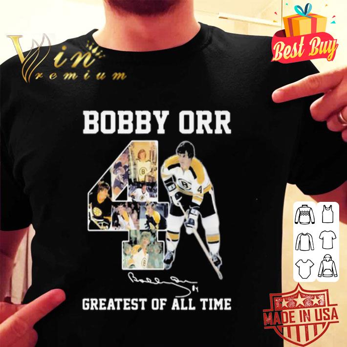 4 Bobby Orr Boston Bruins signature greatest of all time shirt