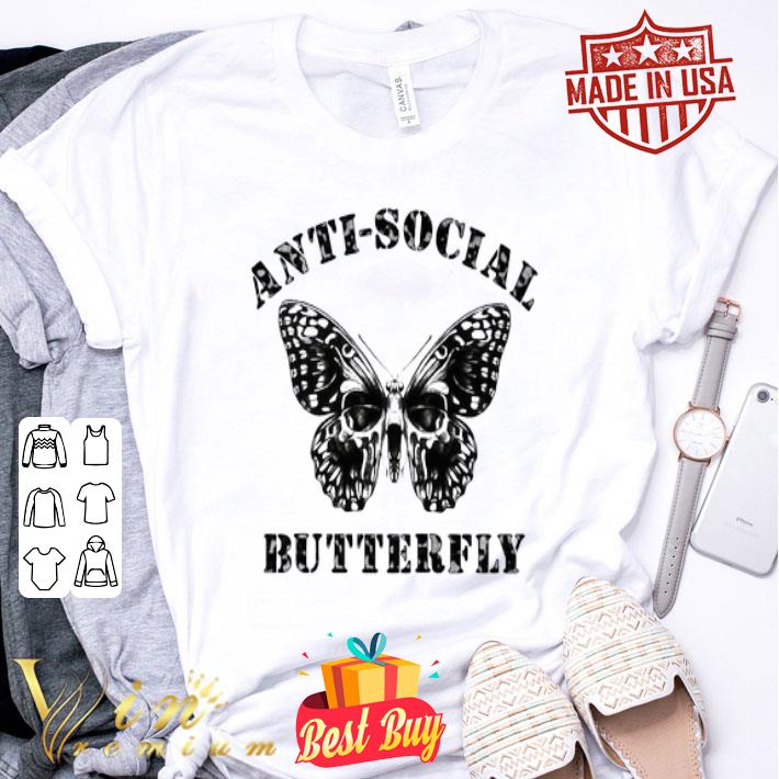 Anti-social Butterfly Skull shirt