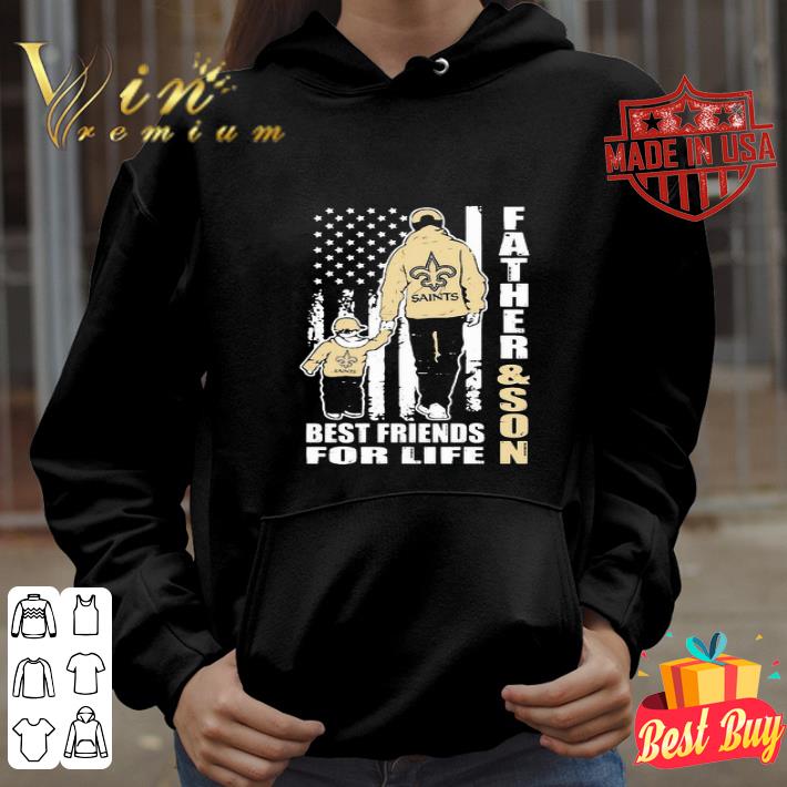 New Orleans Saints Father & Son Best Friends For Life American Flag shirt New Orleans Saints Father & Son Best Friends For Life American Flag shirt
