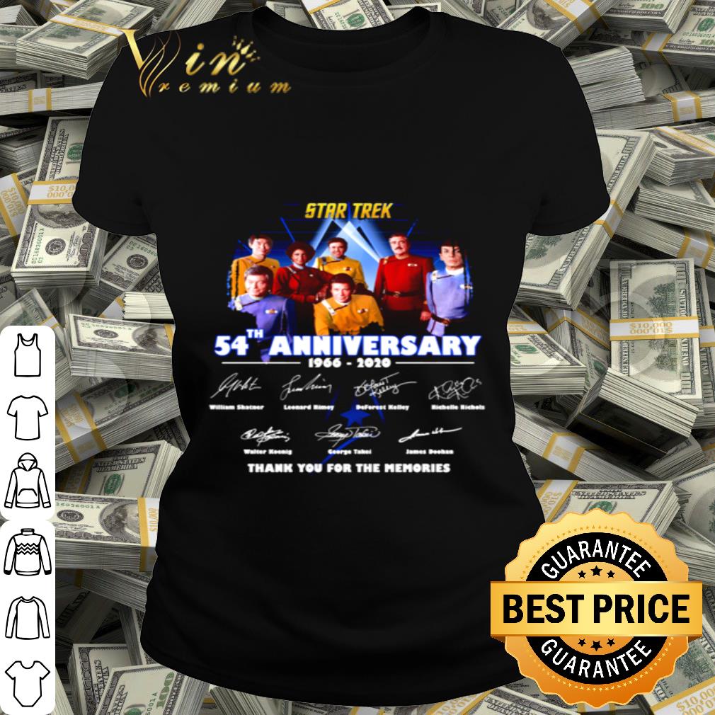 Star Trek 54th anniversary 1966 2020 thank you for the memories shirt