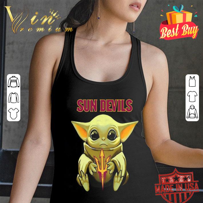 Baby Yoda hug Arizona State Sun Devils shirt Baby Yoda hug Arizona State Sun Devils shirt