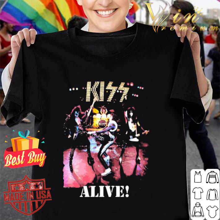 Kiss band alive album shirt