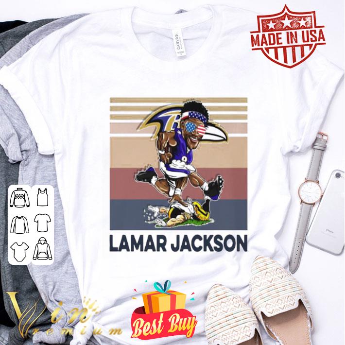 Jumpman Lamar Jackson Baltimore Ravens vintage 4th of july shirt