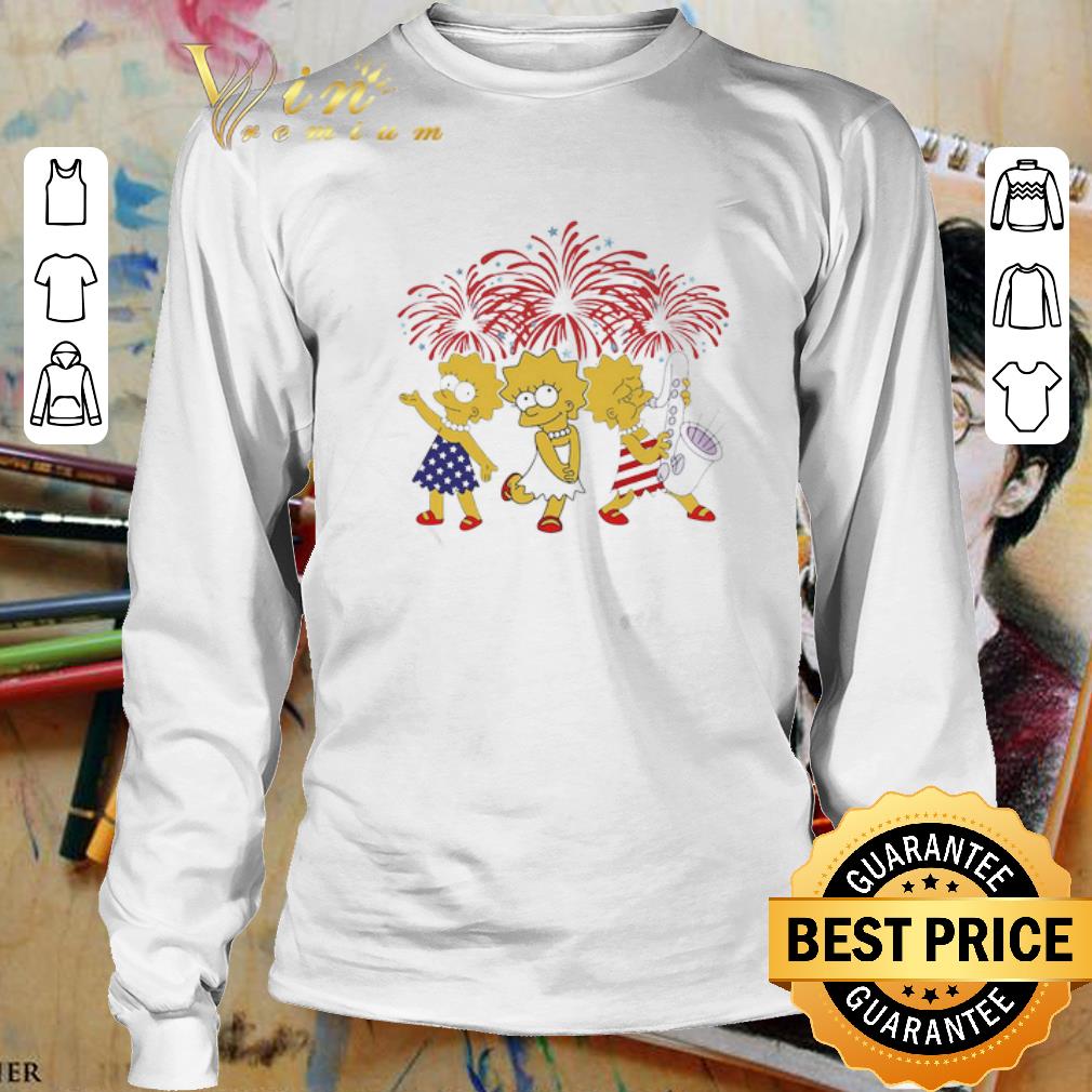 Firework Lisa Simpson American Flag Independence Day shirt Firework Lisa Simpson American Flag Independence Day shirt 3