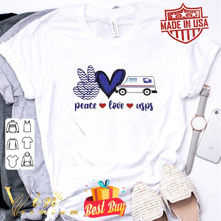 Peace Love United States Postal Service shirt