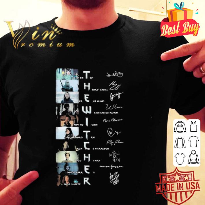 The Witcher TV Series All Character Signatures shirt