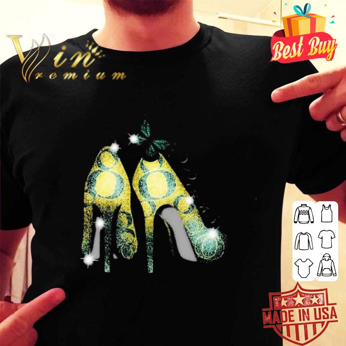High Heels Butterfly Oregon Ducks Glitter shirt