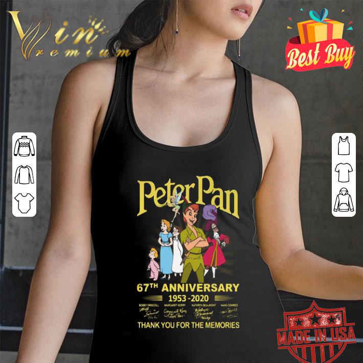 Peter Pan 67th Anniversary 1953-2020 Signatures shirt Peter Pan 67th Anniversary 1953-2020 Signatures shirt