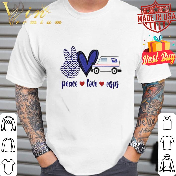 Peace Love United States Postal Service shirt