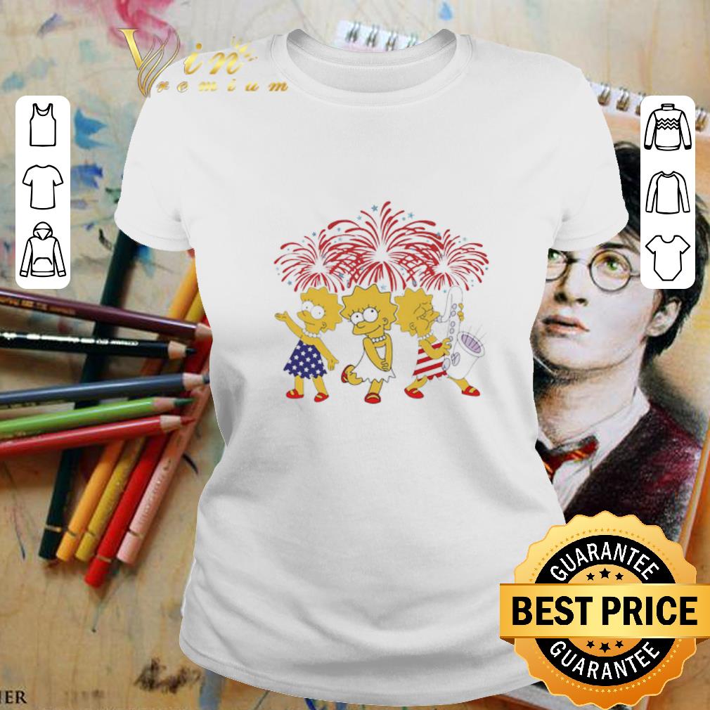 Firework Lisa Simpson American Flag Independence Day shirt Firework Lisa Simpson American Flag Independence Day shirt 2