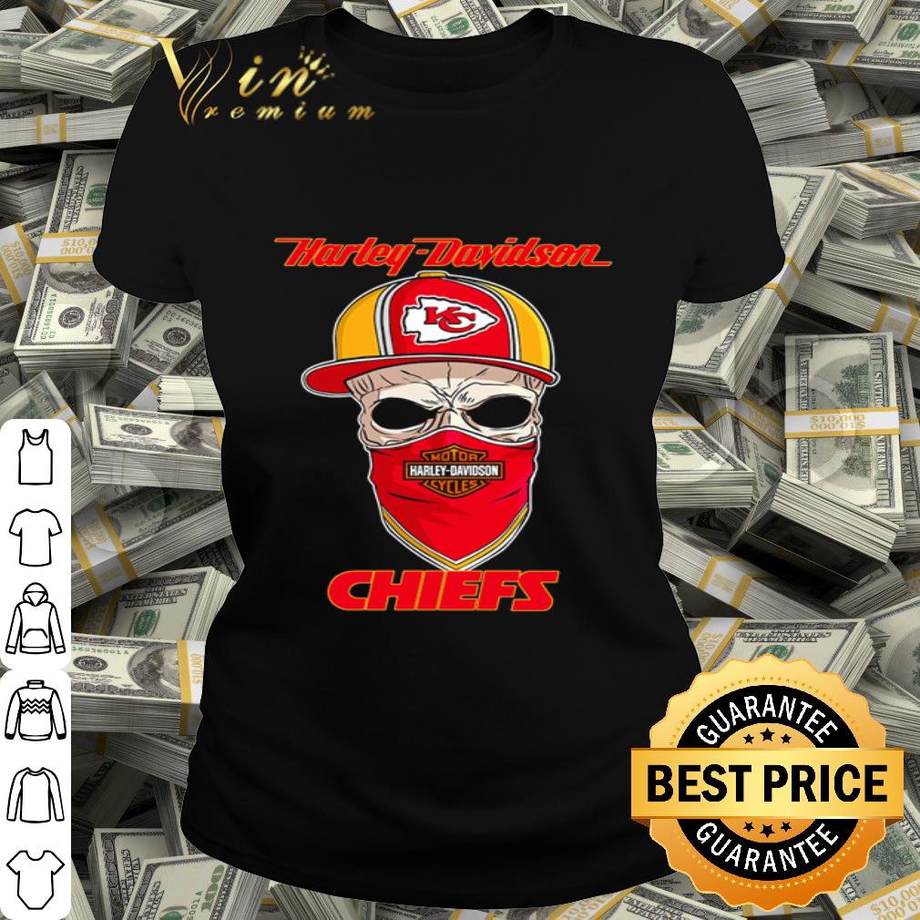 Skull Hat Harley Davidson Kansas City Chiefs Mask shirt
