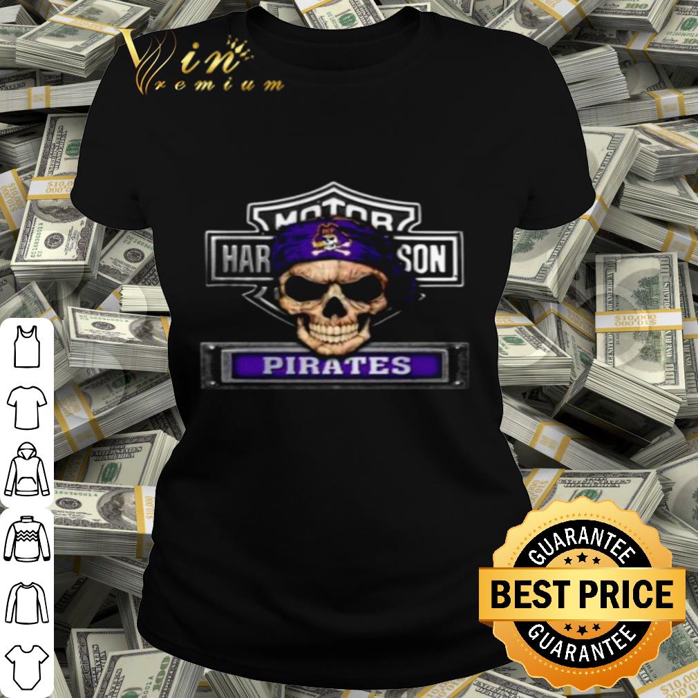 Skull Motor Harley-Davidson Cycles East Carolina Pirates shirt