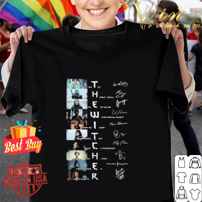 The Witcher TV Series All Character Signatures shirt