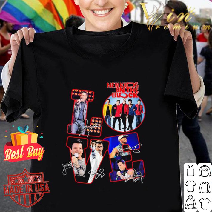 Love New Kids On The Block Band Signatures shirt