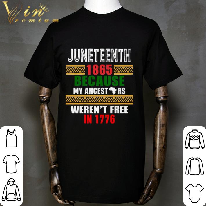 Juneteenth Since 1865 Because my ancestors weren't free in 1776 Baseball Tee Jersey Shirts 3D SO0072 main image 0