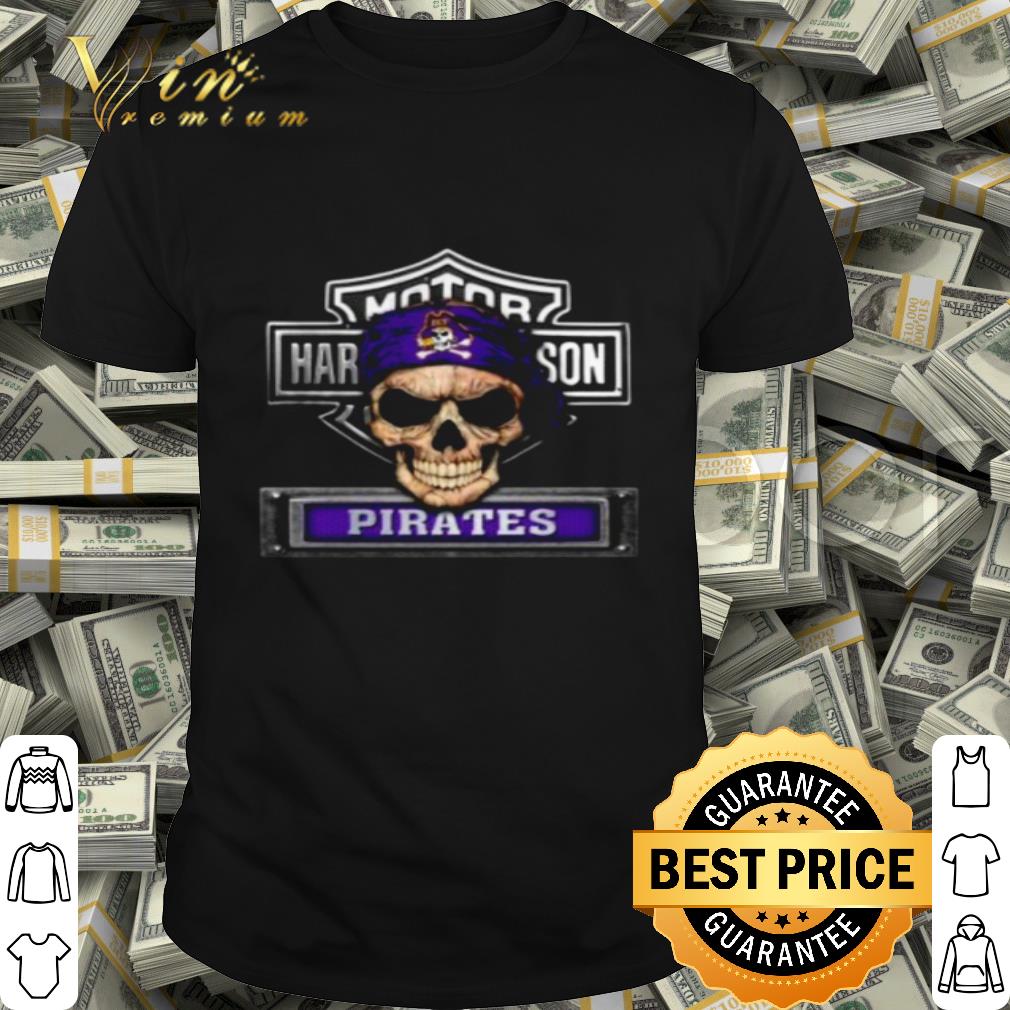 Skull Motor Harley-Davidson Cycles East Carolina Pirates shirt