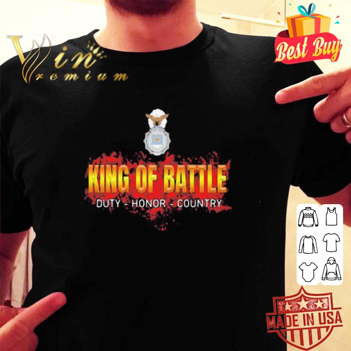 USAF Security Police King Of Battle Duty Honor Country shirt