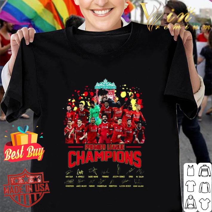 Liverpool Fc Premier League Champions Signatures shirt