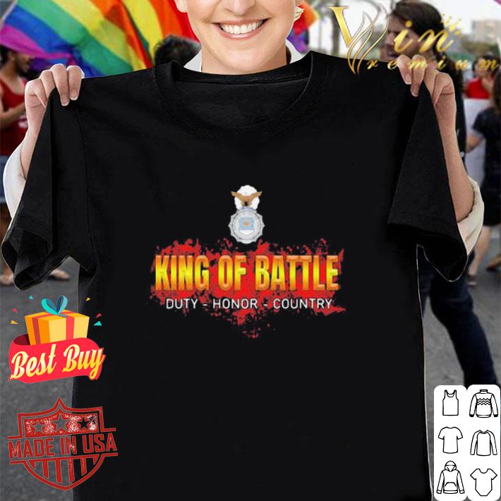 USAF Security Police King Of Battle Duty Honor Country shirt