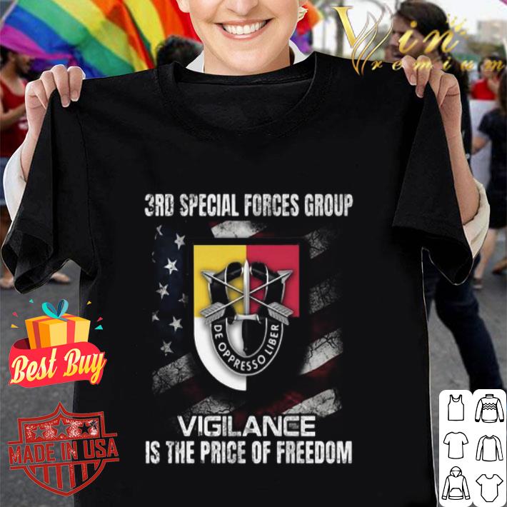 3rd Special Forces Group Vigilance Is The Price Of Freedom American Flag shirt