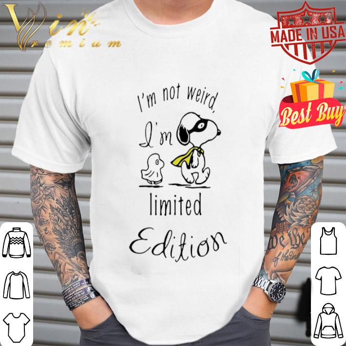 Snoopy I’m Not Weird I’m Limited Edition shirt