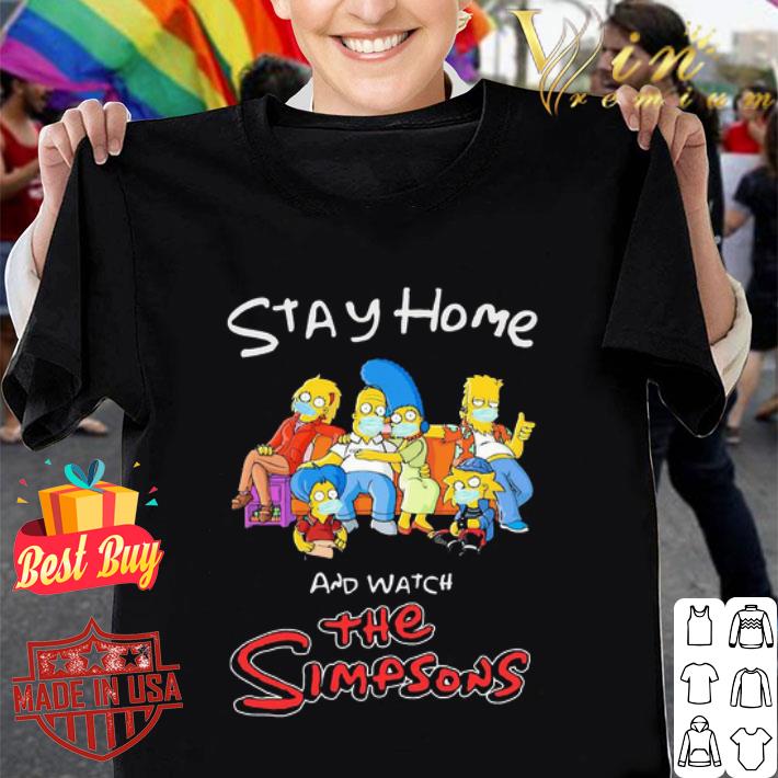Stay Home And Watch The Simpsons Coronavirus shirt