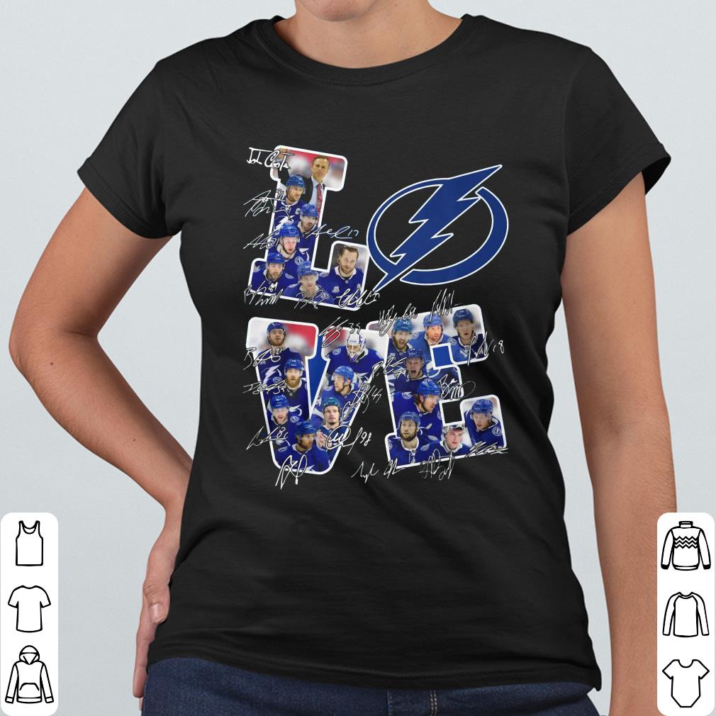 Cool Tampa Bay Lightning Fan Art Love Signature Shirt Cool Tampa Bay Lightning Fan Art Love Signature Shirt 4
