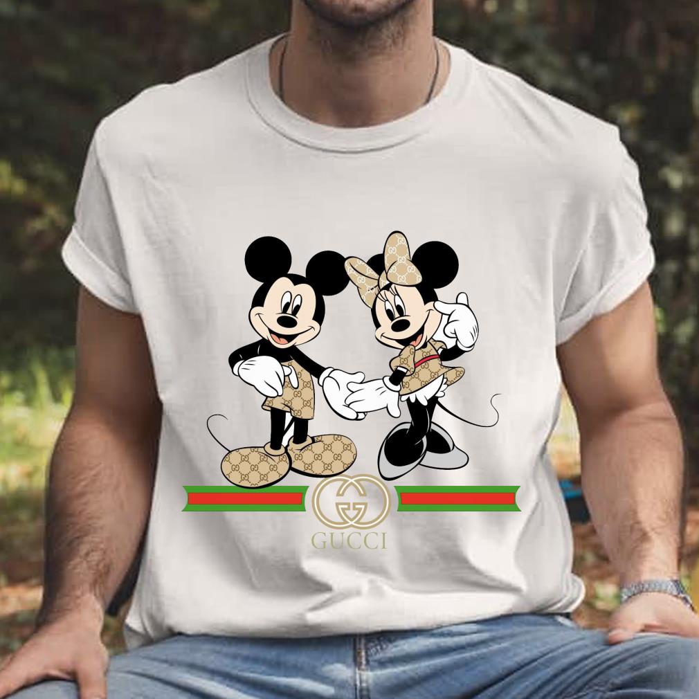 Gucci Mickey Mouse and Minnie Mouse Shirt, Fashion Baby Gucci Mickey Shirt Gucci Mickey Mouse and Minnie Mouse Shirt, Fashion Baby Gucci Mickey Shirt 1