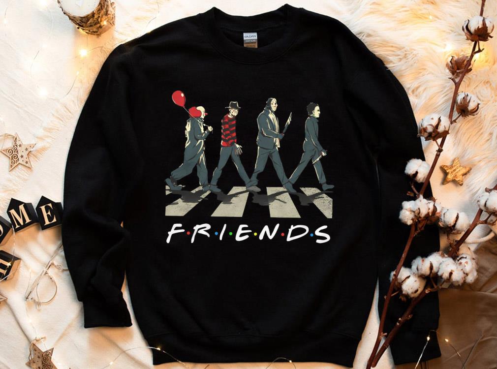 Friends Horror Halloween Shirt, Friends Horror Characters Abbey Road Shirt 4 Friends Horror Halloween Shirt, Friends Horror Characters Abbey Road Shirt