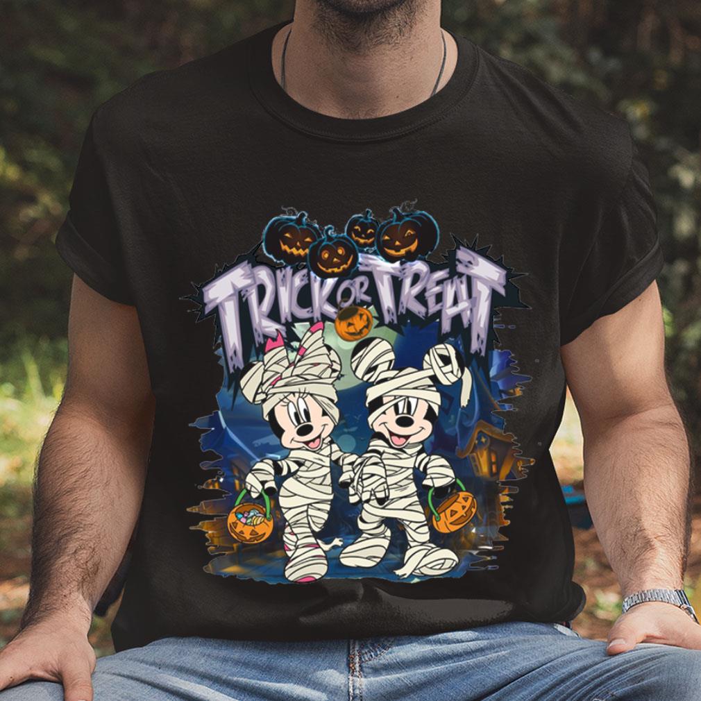 Mickey Minnie Mummy Shirt, Mickey And Minnie Halloween Trick or Treat Shirt, Disney Halloween Shirt 4 Mickey Minnie Mummy Shirt, Mickey And Minnie Halloween Trick or Treat Shirt, Disney Halloween Shirt