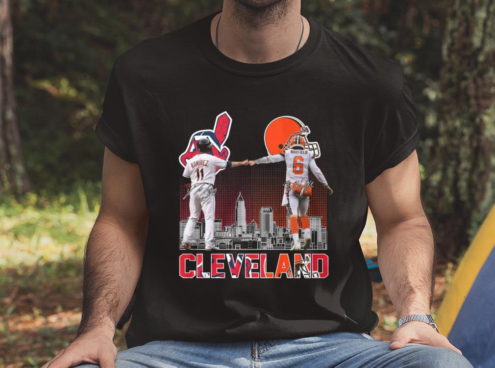 Cleveland Browns Mayfield And Cleveland Indians Ramirez Shirt, Jose Ramirez and Baker Mayfield Shirt
