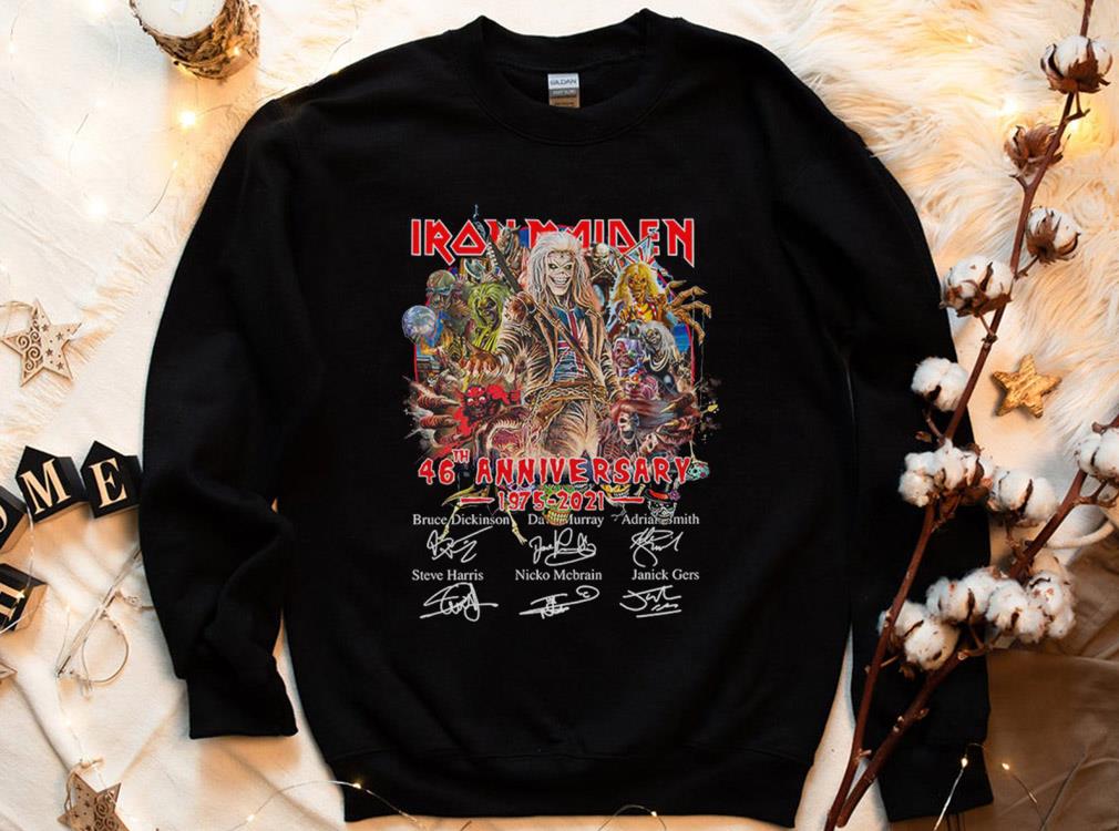 Hot Ironmaiden 46th Anniversary 1975 2021 Shirt, Ironmaiden Signature Members Shirt Hot Ironmaiden 46th Anniversary 1975 2021 Shirt, Ironmaiden Signature Members Shirt 2