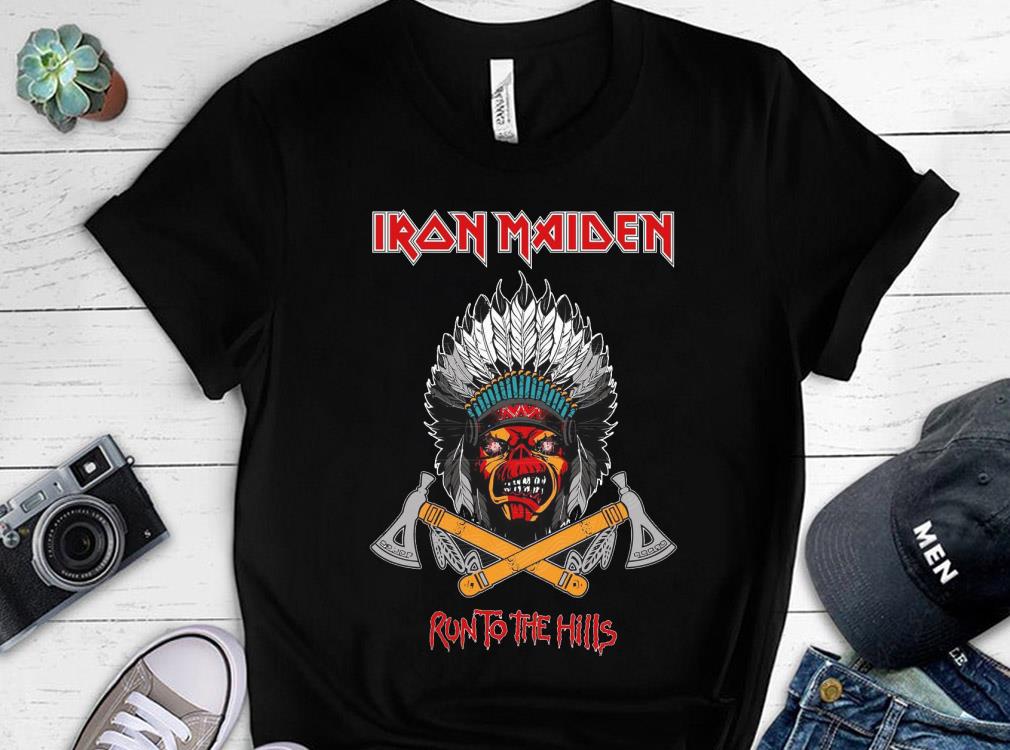 Native American Iron Maiden Run To The Hills Shirt, Iron Maiden Native American Shirt