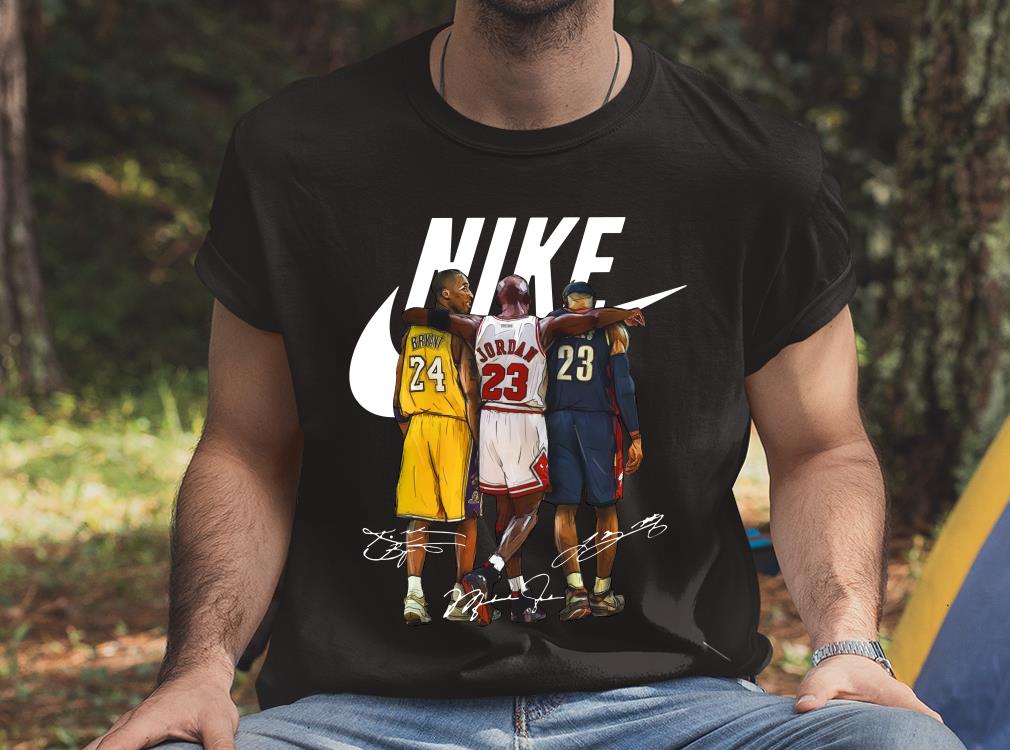 Nike Kobe Bryant LeBron James and Michael Jordan Signature Shirt