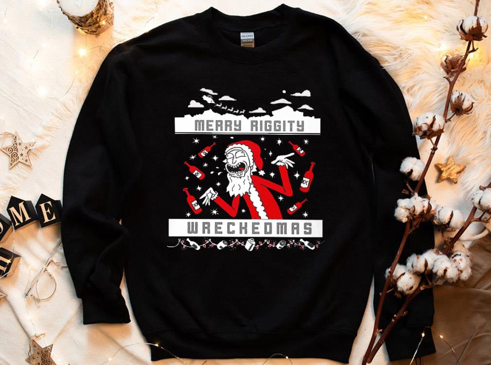 Santa Rick Merry Riggity Wrecked Mas Shirt, Rick Sanchez Christmas Shirt 4 Santa Rick Merry Riggity Wrecked Mas Shirt, Rick Sanchez Christmas Shirt