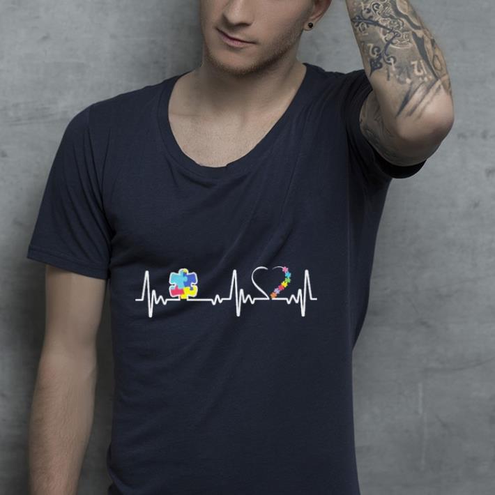 Autism Puzzle Heartbeat shirt 4 - Autism Puzzle Heartbeat shirt
