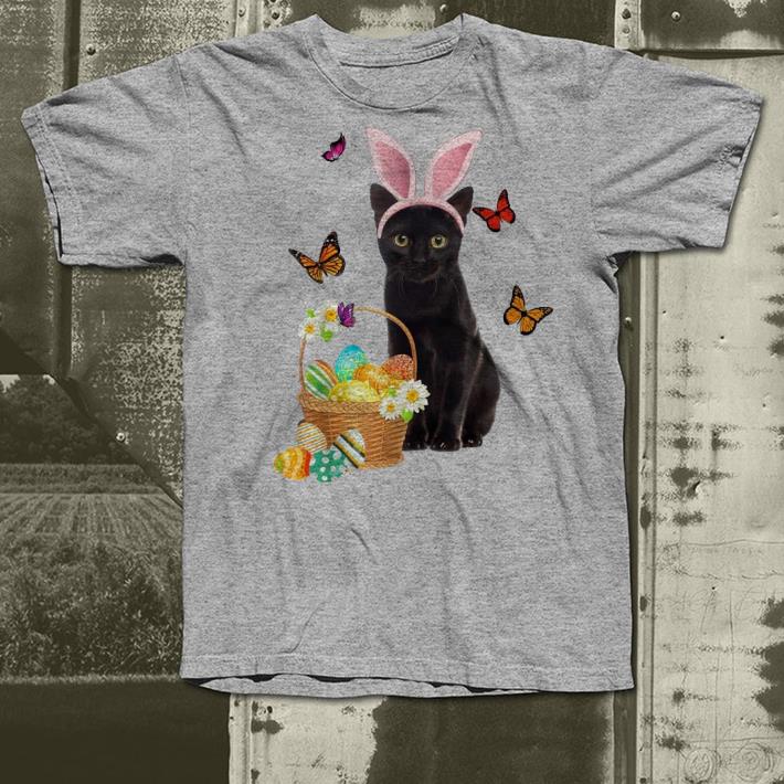 Black Cat Bunny Hat Rabbit Easter Eggs shirt 4 - Black Cat Bunny Hat Rabbit Easter Eggs shirt