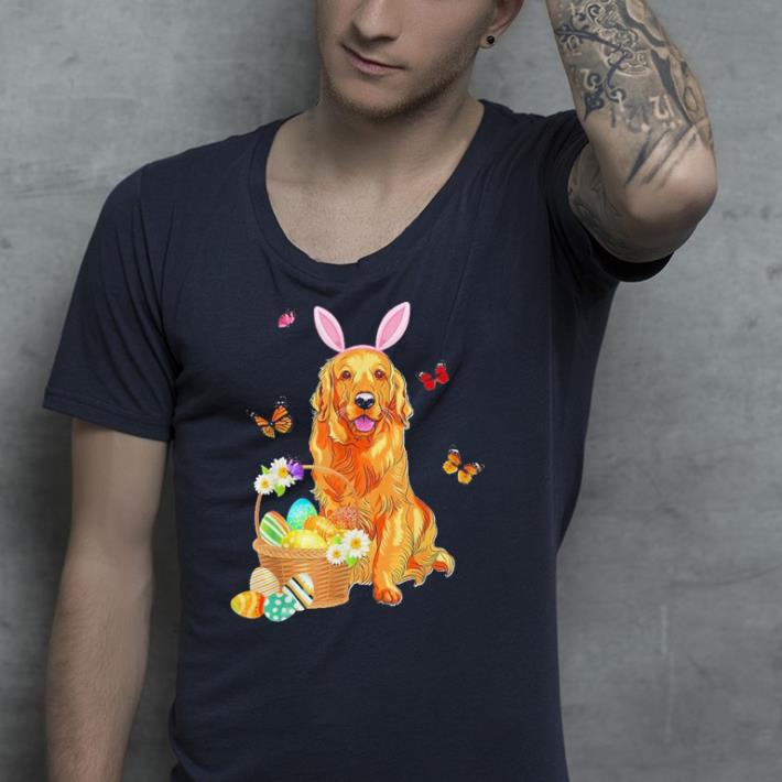 Golden Retriever Bunny Hat Rabbit Easter Eggs shirt 4 - Golden Retriever Bunny Hat Rabbit Easter Eggs shirt