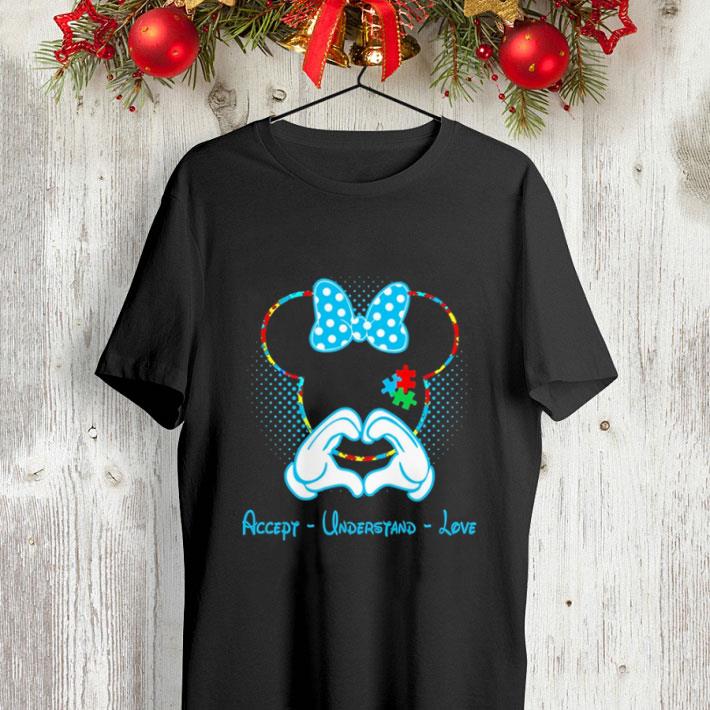 Minnie mouse accept understand love Autism Awareness Puzzle shirt 4 - Minnie mouse accept understand love Autism Awareness Puzzle shirt