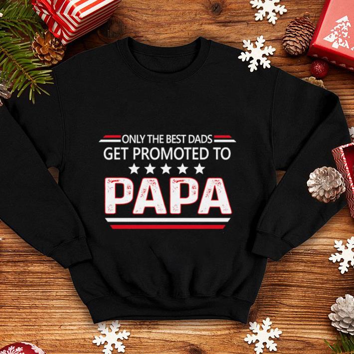 Only the best dads get promoted to papa shirt Only the best dads get promoted to papa shirt 4 - Only the best dads get promoted to papa shirt