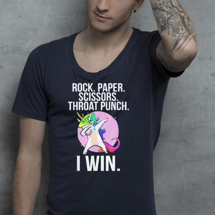 Rock Paper Scissors Throat Punch I Win Unicorn Lover shirt 4 - Rock Paper Scissors Throat Punch I Win Unicorn Lover shirt