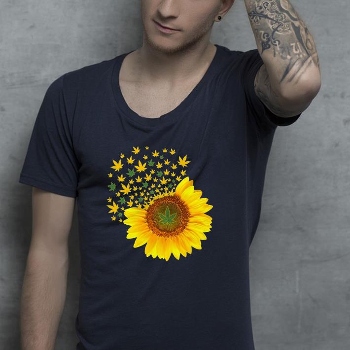 Sunflower Marijuana leaf Weed shirt 4 - Sunflower Marijuana leaf Weed shirt