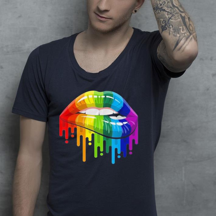 Homosexual Lesbian Rainbow Lips shirt 4 - Homosexual Lesbian Rainbow Lips shirt
