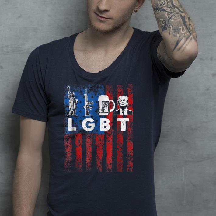 LGBT Parody Liberty Guns Beer Trump shirt 4 - LGBT Parody Liberty Guns Beer Trump shirt