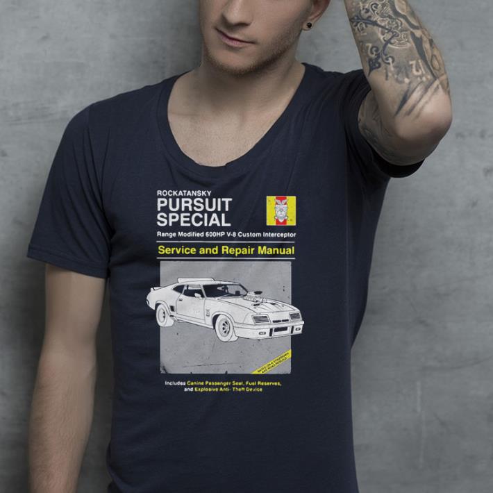 Rockatansky pursuit special service and repair manual shirt 4 - Rockatansky pursuit special service and repair manual shirt