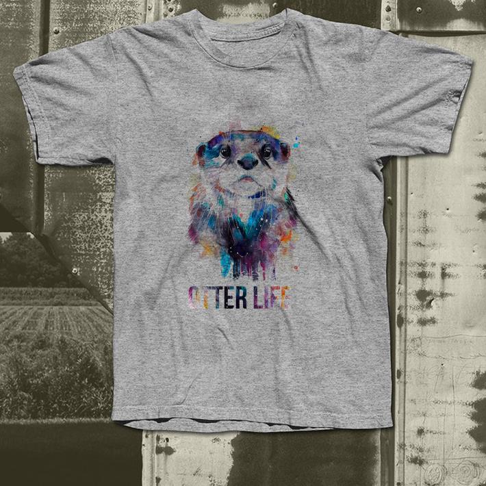 Sea Otter Life Rainbow Watercolor Bright Splatter shirt 4 - Sea Otter Life Rainbow Watercolor Bright Splatter shirt