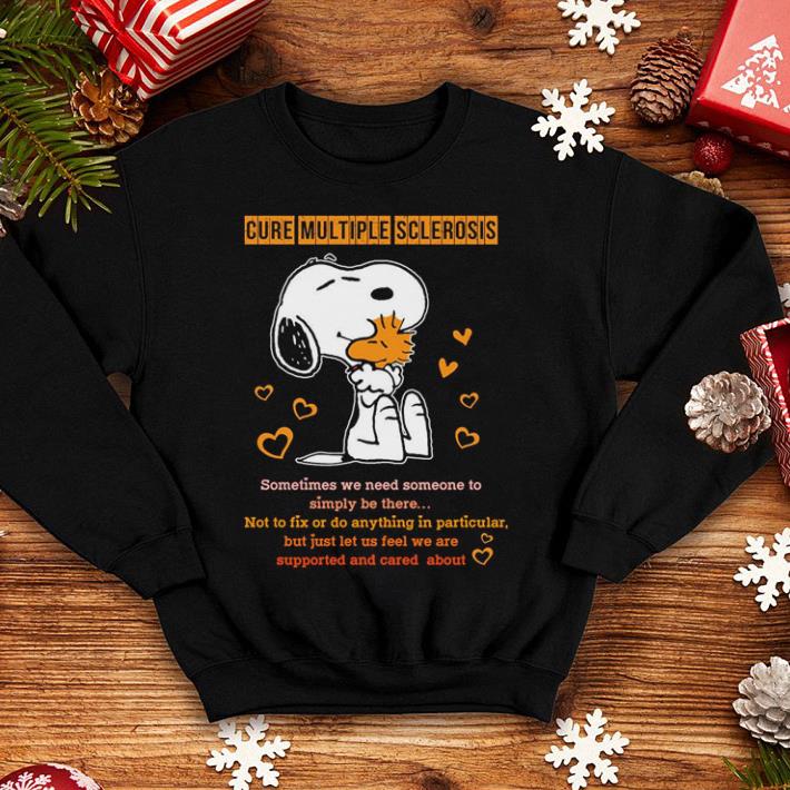 Snoopy and Peanuts cure multiple sclerosis sometimes shirt 4 - Snoopy and Peanuts cure multiple sclerosis sometimes shirt