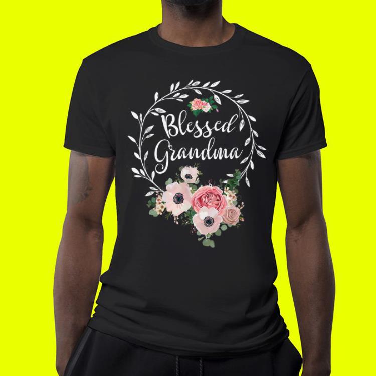 Blessed Grandma with floral Mother s Day shirt 4 - Blessed Grandma with floral Mother's Day shirt